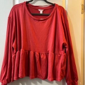 Joe Fresh Sz 2X Women's Peplum Top